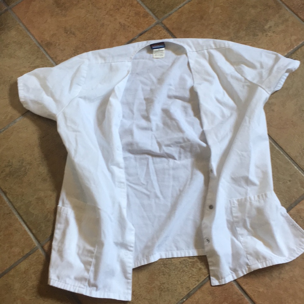 Button up scrub shirt